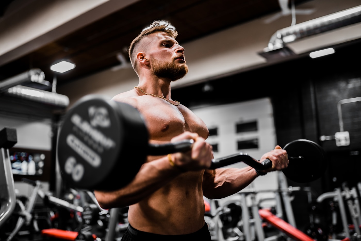 Focused strength training in a gym